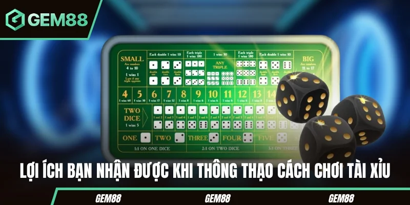 Cách Chơi Tài Xỉu Khôn Ngoan Giúp Bạn Luôn Chiếm Ưu Thế Lợi ích bạn nhận được khi thông thạo cách chơi tài xỉu