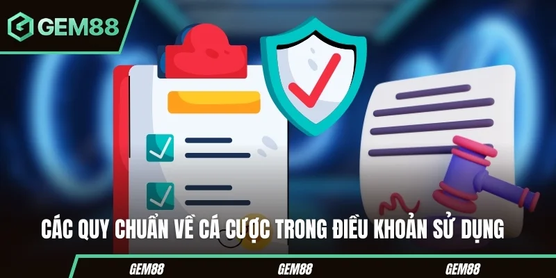 Các quy chuẩn về cá cược trong điều khoản sử dụng 